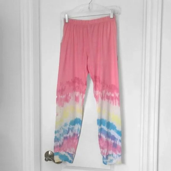 🎬✨Lavender by Us Angels Girls Tie Dye Pull on Elastic Waist Pant NWOT - Picture 2 of 7